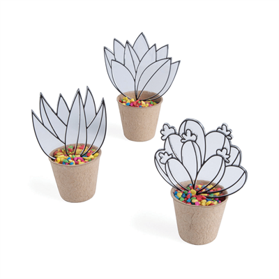 Suncatcher Succulent Flowerpot Craft Kit (6 kits per set)