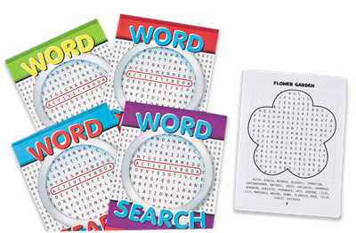 Word Search Activity Books (24 books per pack)