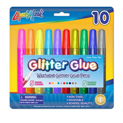 Glitter Glue Pens (Set of 10)