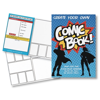 Create Your Own Comic Book Activity Pads (Set of 12)