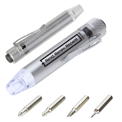 4-Bit Screwdriver Set with Light