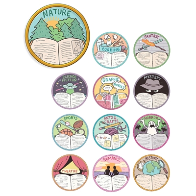 Summer Reading Patches (Set of 12)